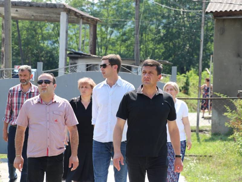 სახელმწიფო რწმუნებული ცაგერში პროექტების მიმდინარეობას ადგილზე გაეცნო